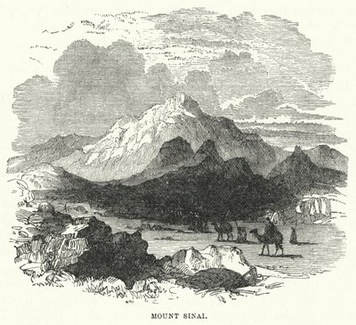 Berg Sinai (Gravur) von English School