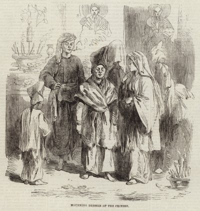 Trauerkleider der Chinesen von English School