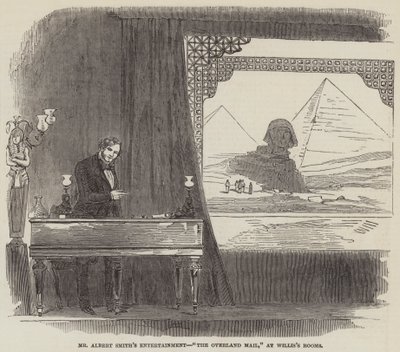 Mr. Albert Smiths Unterhaltung, "The Overland Mail," in Willis