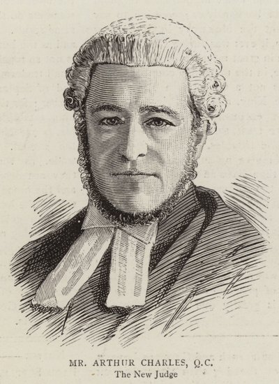 Mr Arthur Charles, QC (Gravur) von English School