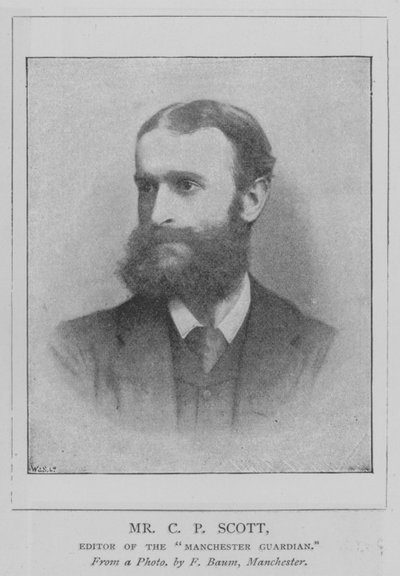 Mr C P Scott, Herausgeber des "Manchester Guardian" von English School