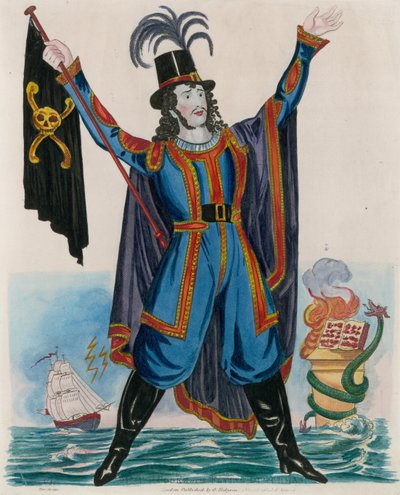 Mr. T. P. Cooke als der Fliegende Holländer von English School