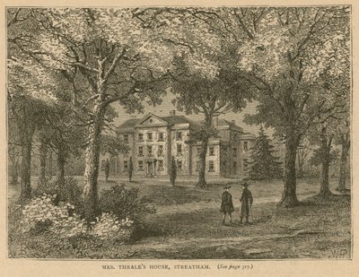 Mrs. Thrales Haus in Streatham von English School