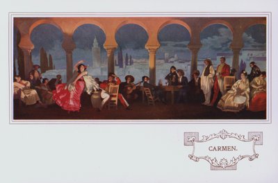 Wandgemälde im Peter Robinson Restaurant: Carmen von English School