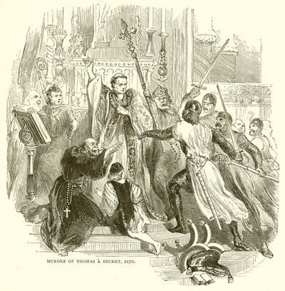 Mord an Thomas Becket, 1170 von English School
