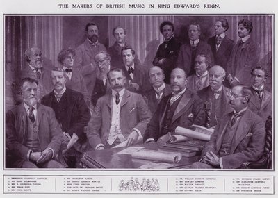 Musiker und Komponisten während der Herrschaft von König Edward VII. von English School