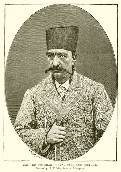 Nasr ed din Shah--Königlicher Typ und Kostüm von English School
