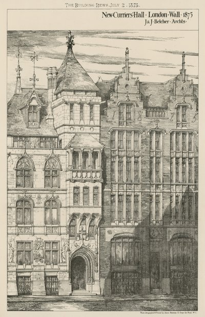 Neue Curriers Hall, London Wall von English School