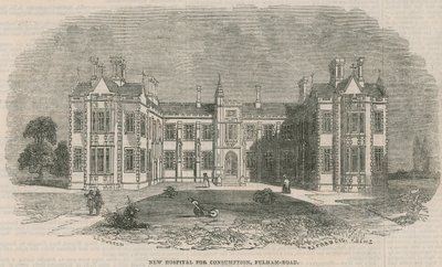 Neues Krankenhaus für Lungenkrankheiten, Fulham Road von English School