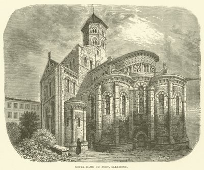 Notre Dame du Port, Clermont (Gravur) von English School