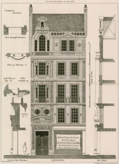 Old Bond Street Galerien, Old Bond Street, London von English School