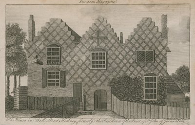 Altes Haus in der Well Street, Hackney, ehemals die Residenz des Priors von St. John of Jerusalem von English School