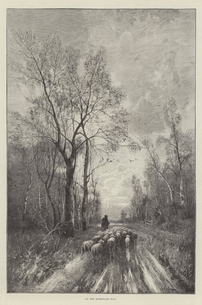 Auf dem Heimweg (Gravur) von English School