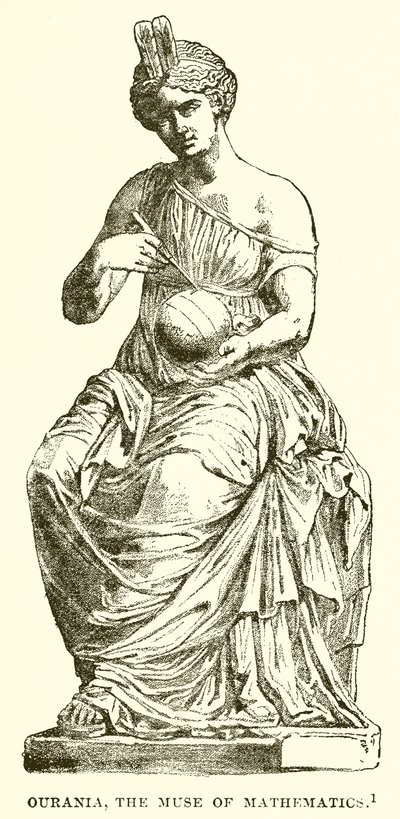 Ourania, die Muse der Mathematik von English School