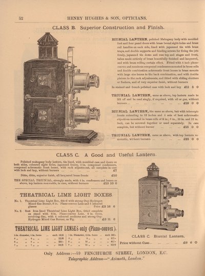 Seite aus Henry Hughes & Son