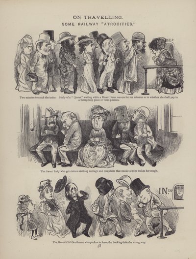 Seite aus The British Working Man or One Who Does Not Believe In Him (Gravur) von English School