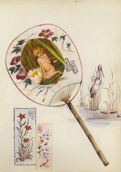 Seite aus einem spätviktorianischen Sammelalbum von English School