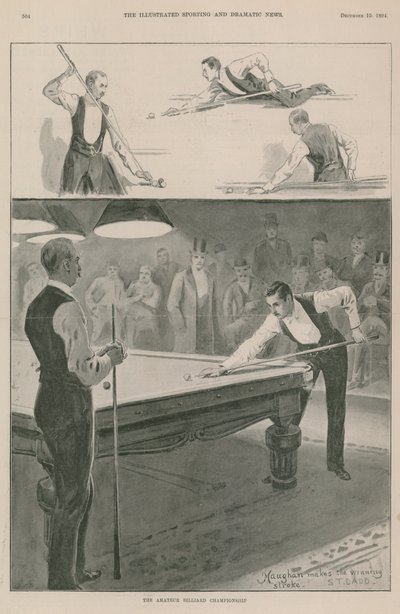 Seite aus den Illustrated Sporting and Dramatic News von English School