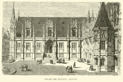 Palais de Justice, Rouen, Dezember 1870 von English School