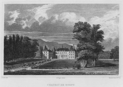 Paris, Chateau De Rosny (Gravur) von English School