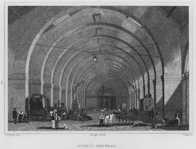 Paris, Octroi General (Gravur) von English School
