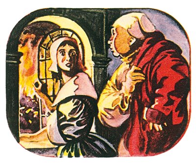 Pepys und seine Magd betrachten das große Feuer von London um 3:00 Uhr morgens von English School