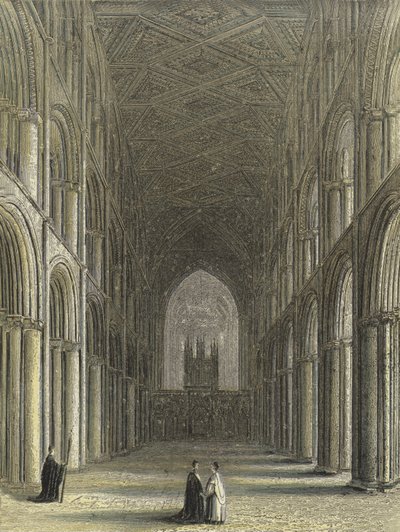 Peterborough Kathedrale, das Kirchenschiff von English School