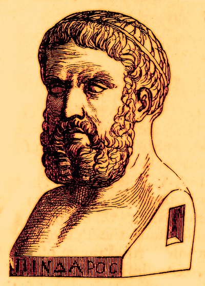 Pindar, Illustration aus Die Illustrierte Geschichte der Welt, veröffentlicht um 1880 von English School