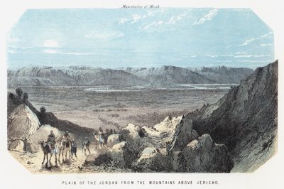 Ebene des Jordan von den Bergen über Jericho von English School
