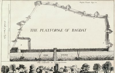 Plan von Bagdad, aus einer englischen Übersetzung von Les Six Voyages de J.B. Tavernier von English School