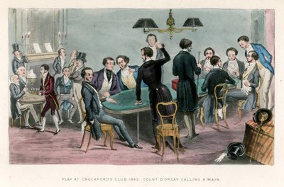 Spiel im Crockfords Club, 1843; Graf D