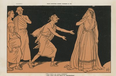 Politische Karikatur von English School