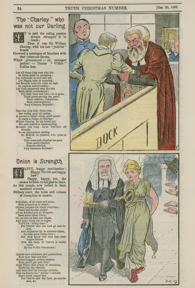 Politische Karikaturen von English School