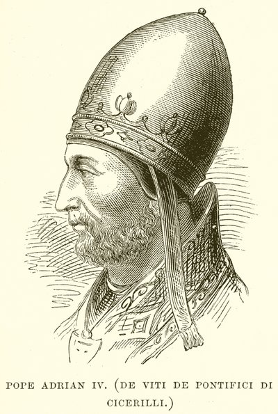 Papst Adrian IV. (De Viti De Pontifici Di Cicerilli) von English School