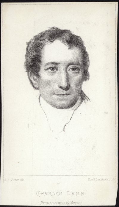 Porträt von Charles Lamb von English School