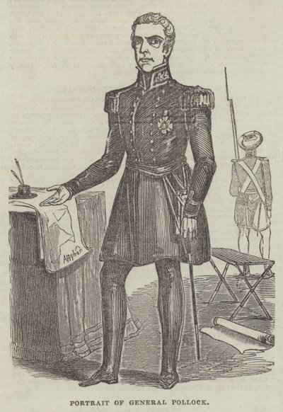 Porträt von General Pollock (Gravur) von English School