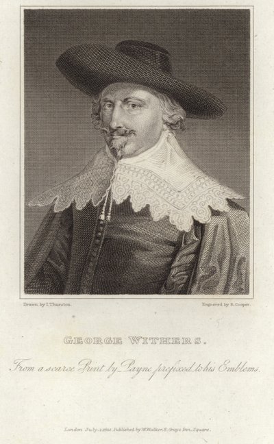 Porträt von George Wither von English School