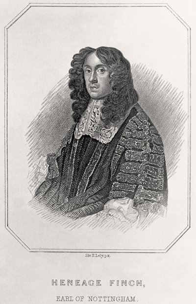Porträt von Heneage Finch, Earl of Nottingham von English School