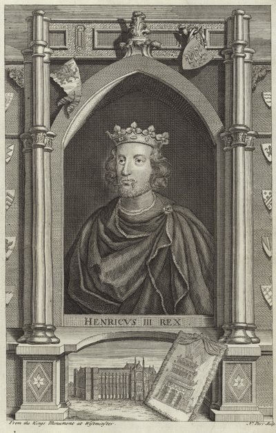 Porträt von Heinrich III. von England von English School