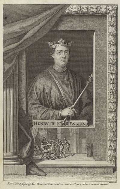 Porträt von Heinrich II. von England von English School