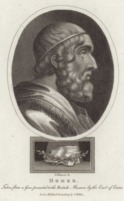 Porträt von Homer von English School