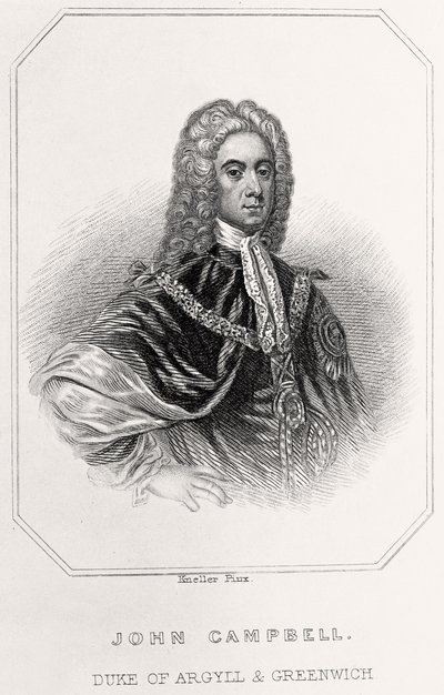 Porträt von John Campbell, Herzog von Argyll und Greenwich von English School