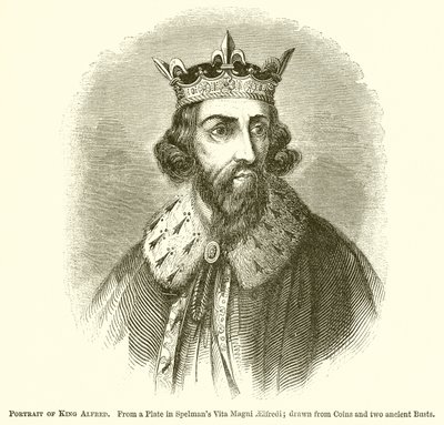 Porträt von König Alfred von English School