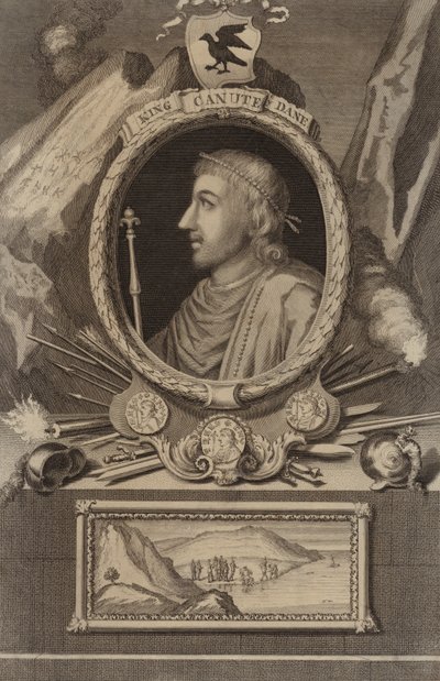 Porträt von König Knut von English School