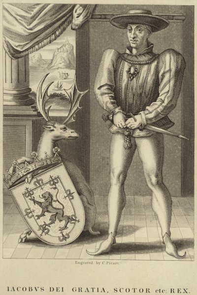 Porträt von König James I. von England von English School