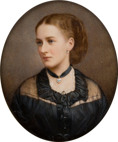 Porträt von Lady Ida Lumley, Viscountess Newport 1870, später Gräfin von Bradford (1848-1936), ca. 1868-1936 von English School