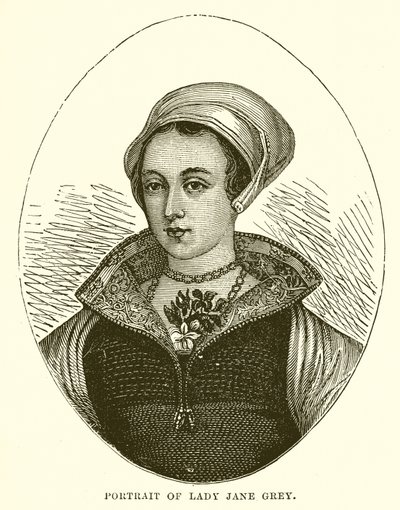 Porträt von Lady Jane Grey von English School