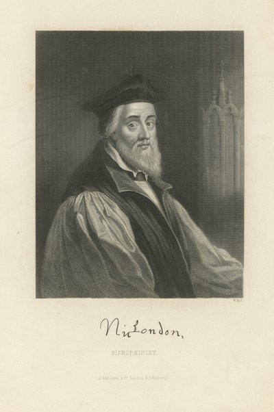 Porträt von Nicholas Ridley von English School