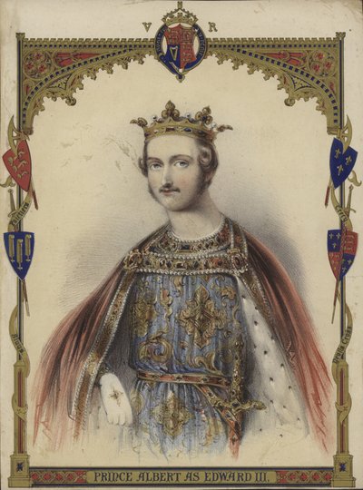 Porträt von Prinz Albert als König Edward III von English School