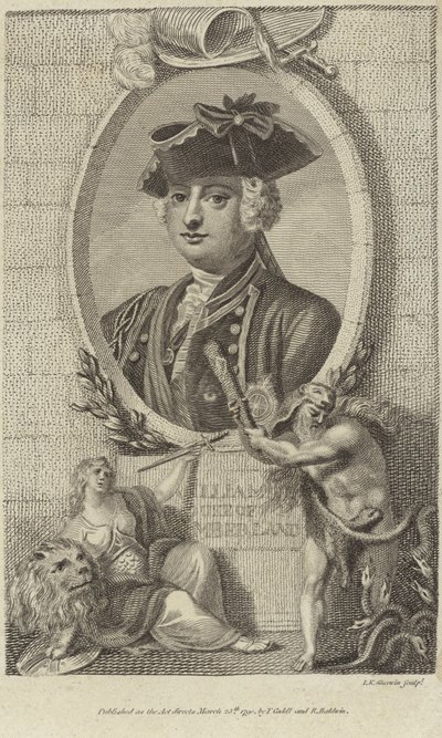 Porträt von Prinz William, Herzog von Cumberland von English School